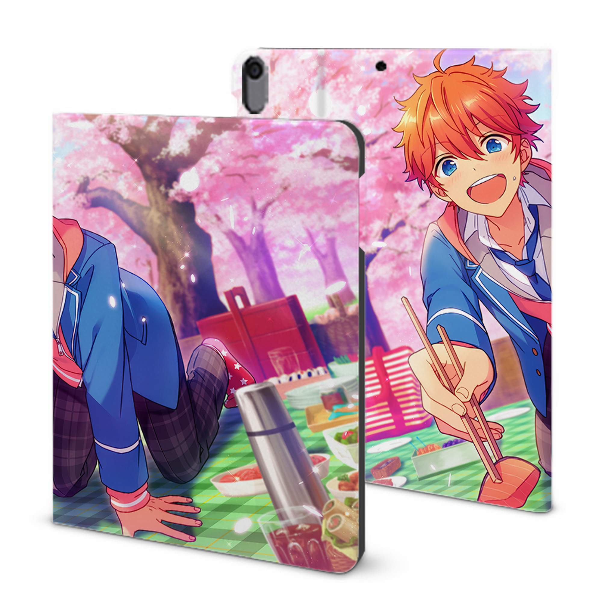 （画像用） あんさんぶるスターズ! Ensemble Stars IPad ケース ブック型 PUレザー TPU 耐衝撃 軽量 薄型 ペン収納なし 全面保護 IPad 各モデル対応